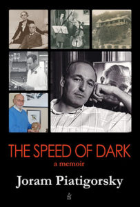Book cover for the Speed of Dark, a memoir about the intersection of family, art and science.