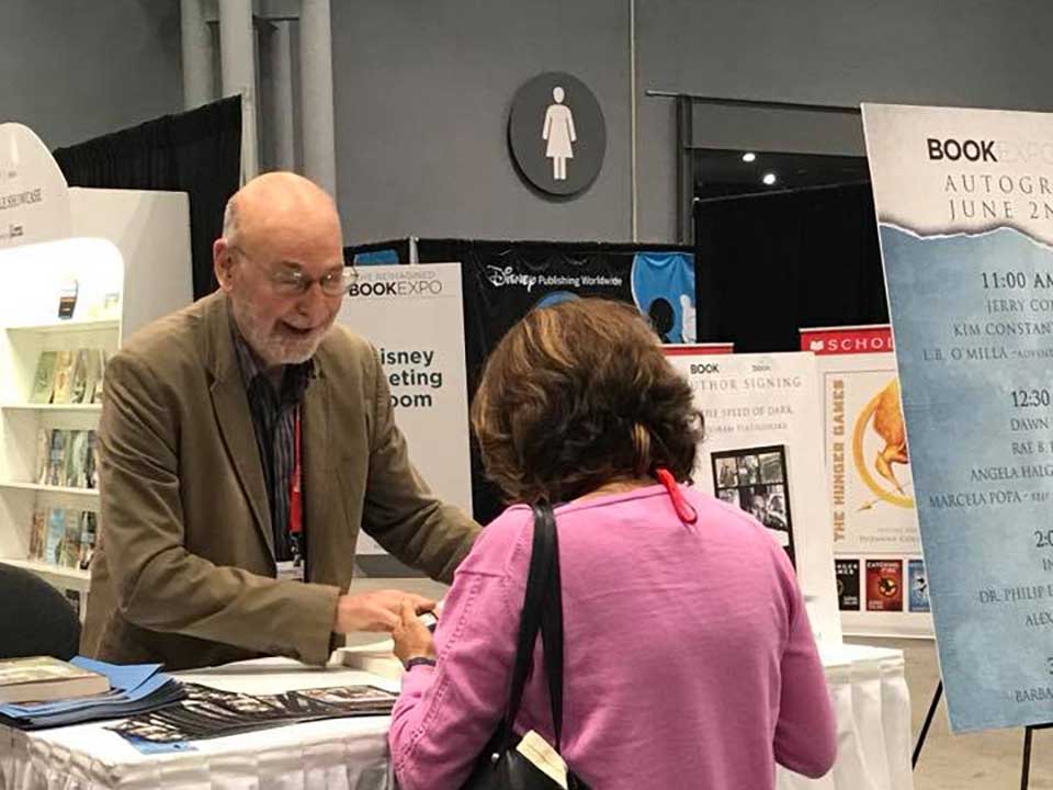 Joram had a great time talking with readers at BookExpo 2018