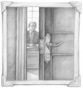 Original illustration by Ismael Carrillo for The Open Door by Joram Piatigorsky