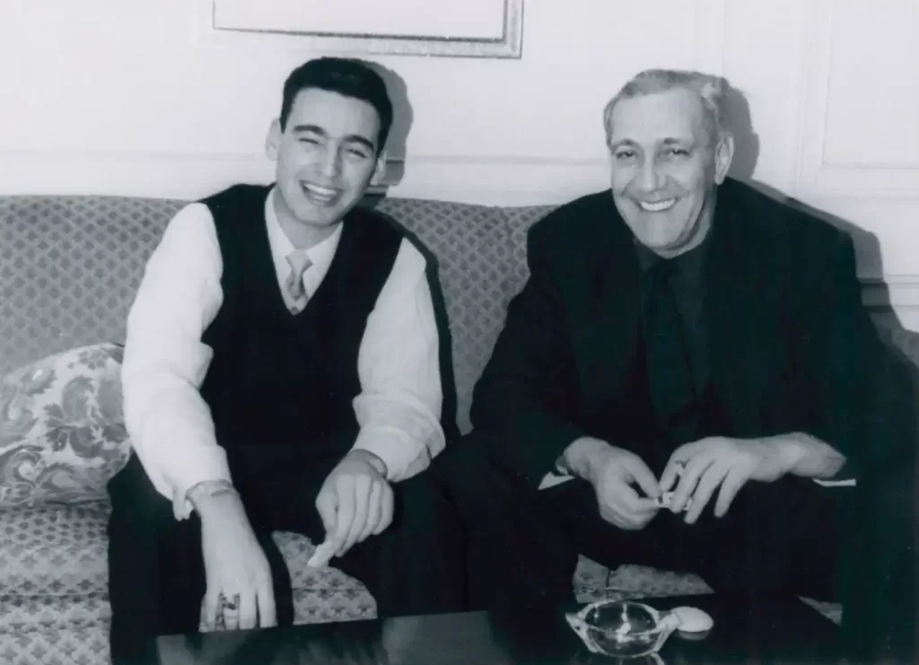 Author, collector and scientist, Joram Piatigorsky with his father, cellist Gregor Piatigorsky